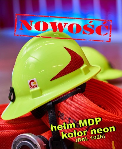 Hełm strażacki młodzieżowy MDP Płomyk RAL 1026