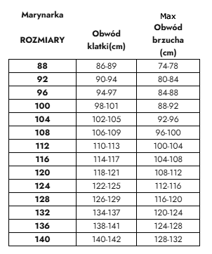 rozm munduru Mundur wyjściowy męski OSP standard kompletny